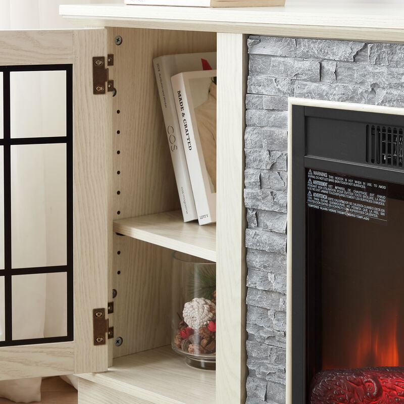 Slukun Electric Fireplace TV Stand image number 4