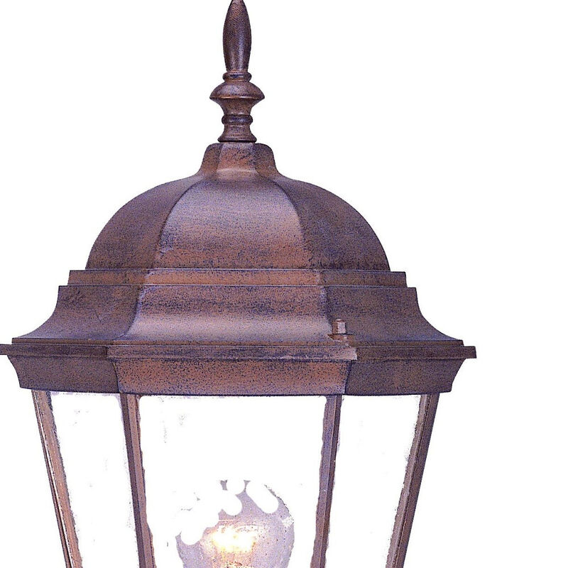 Hivvago Dark Brown Swing Arm Lantern Wall Light