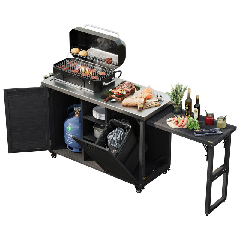 Large Outdoor Kitchen Island image number 6