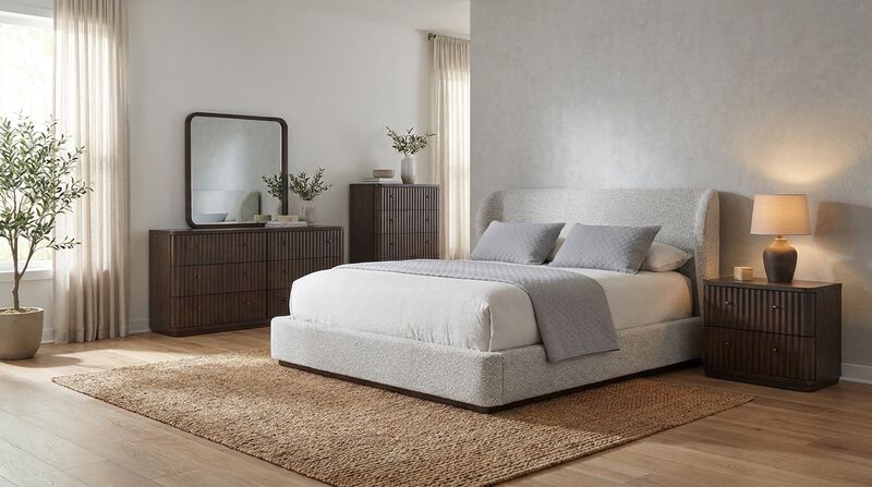 Penny Upholstered Bed image number 1