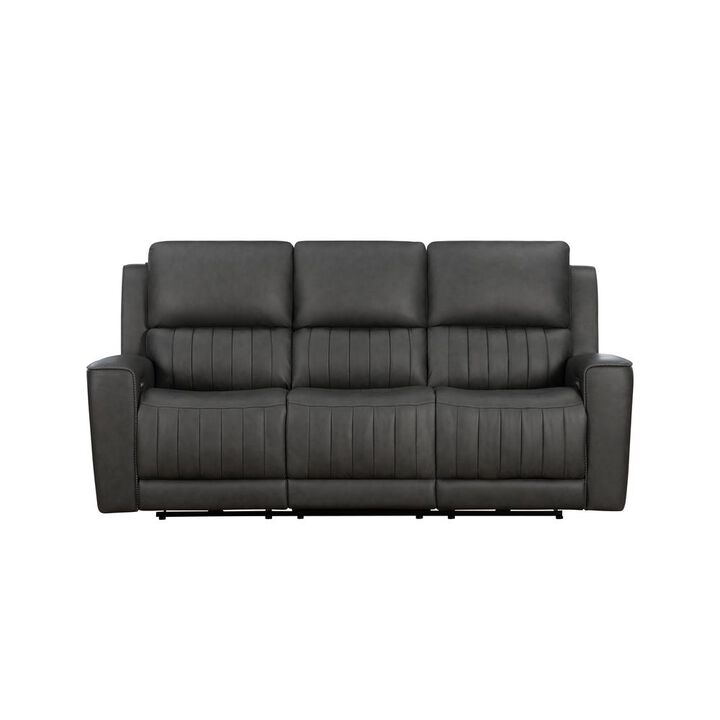 Sofa w/Power Head Rests, Power Lumbar & Drop Down Table w/2 Cup Holders