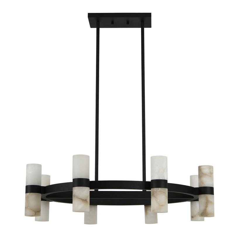 Beacon Lighting Luella 16-Light Alabaster Chandelier Modern Ceiling Chandelier image number 3