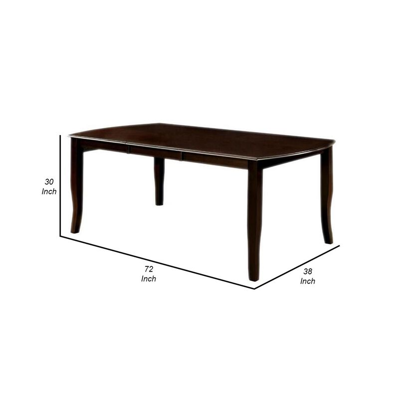 Woodside Contemporary Dining Table, Expresso Finish-Benzara