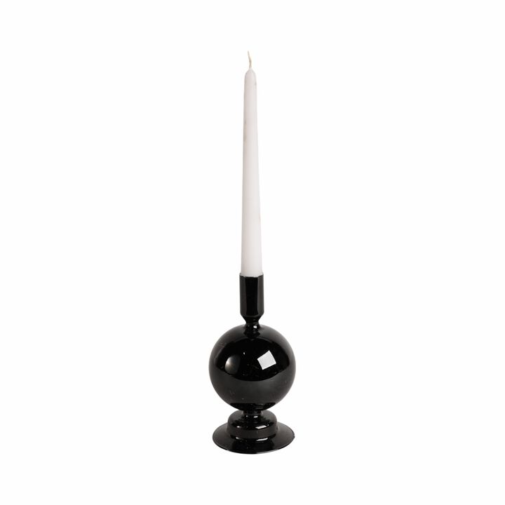 7" Glass Bubble Taper Holder