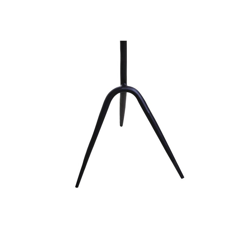 World Interiors Glacier 18 Accent Table with Lava Marble