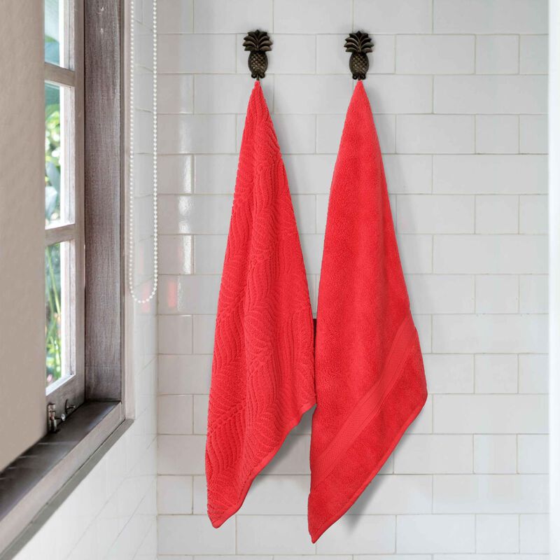 Plush Jacquard Cotton Bath Sheets Set of 2 for Spa-Like Experience image number 1