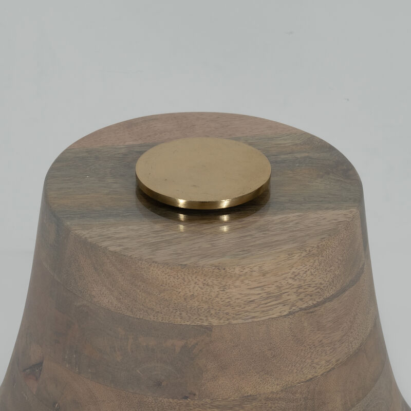 34" Striped Wood Coffee Table image number 3