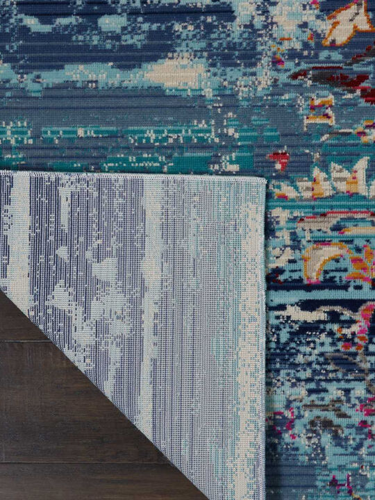 Vintage Kashan VKA02 Blue 8'10" x 11'10" Rug