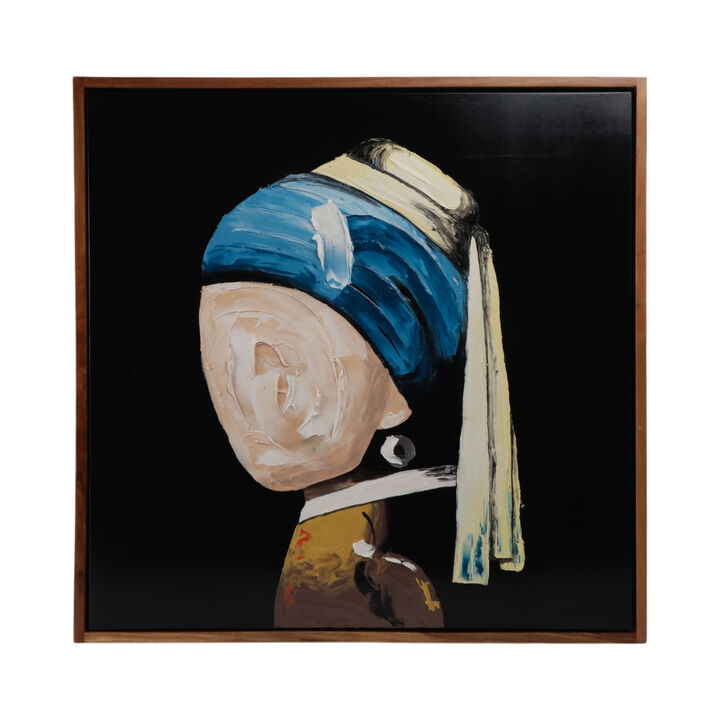 47x47 Hand Painted Girl