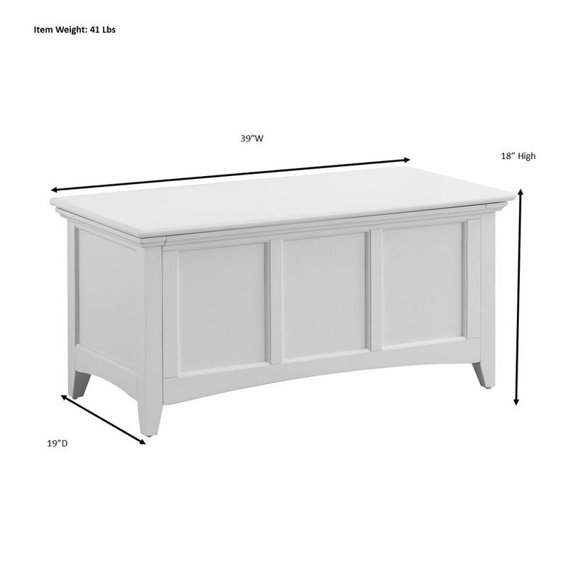 Carolina Living Aura Storage Chest - Antique Black