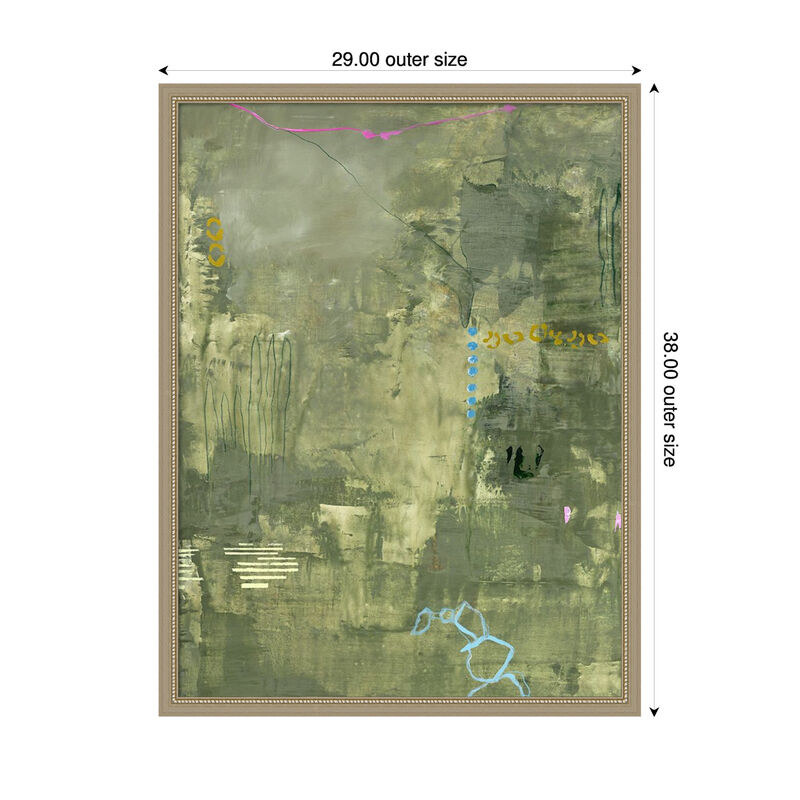 Green Petite by Design Fabrikken Framed Canvas Wall Art image number 2