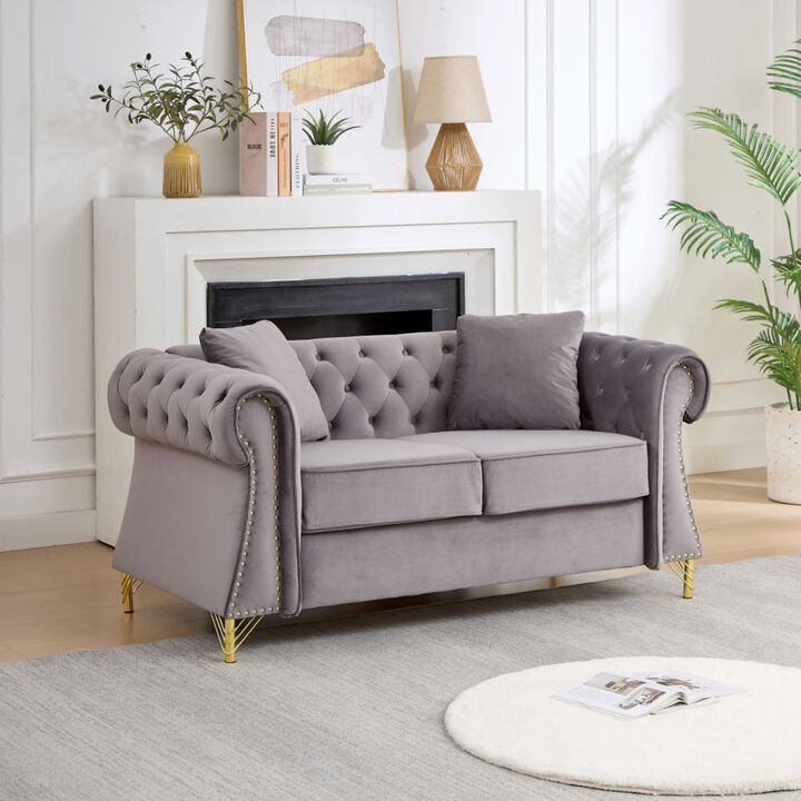 Blust 58.5" Chesterfield Loveseat