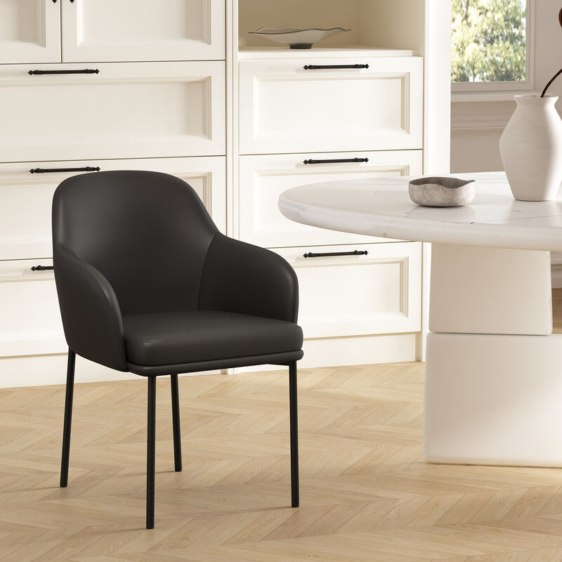 Loft Black Armchair (Set of 2) image number 2