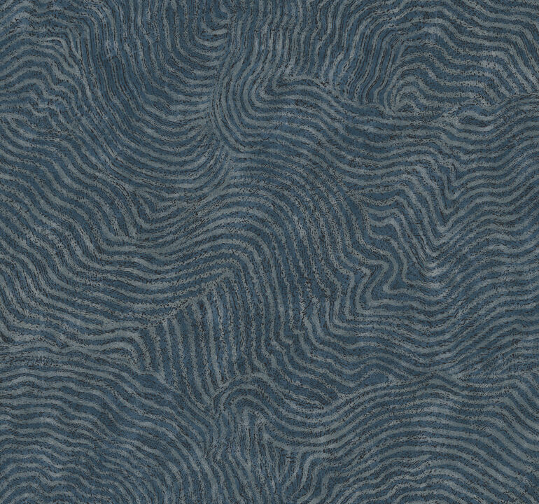 Modern Wood Indigo Wallpaper