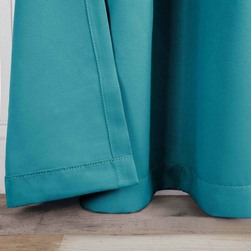 Set of 2 Blackout Curtains Rod Pocket Solid Room Darkening image number 5