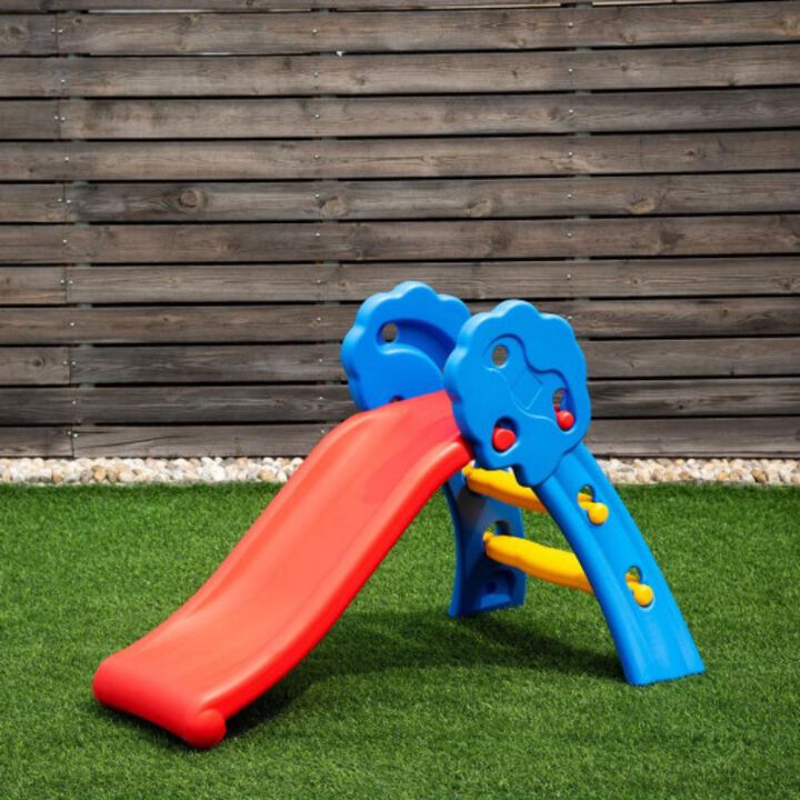 Kids Up Down Folding Slide for Backyard and Indoor Fun-Multi