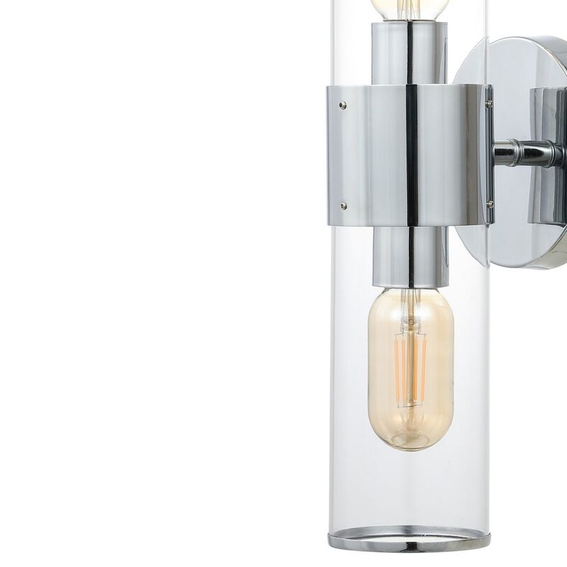 Quinn Mid Century Modern Iron/Acrylic LED Sconce image number 6