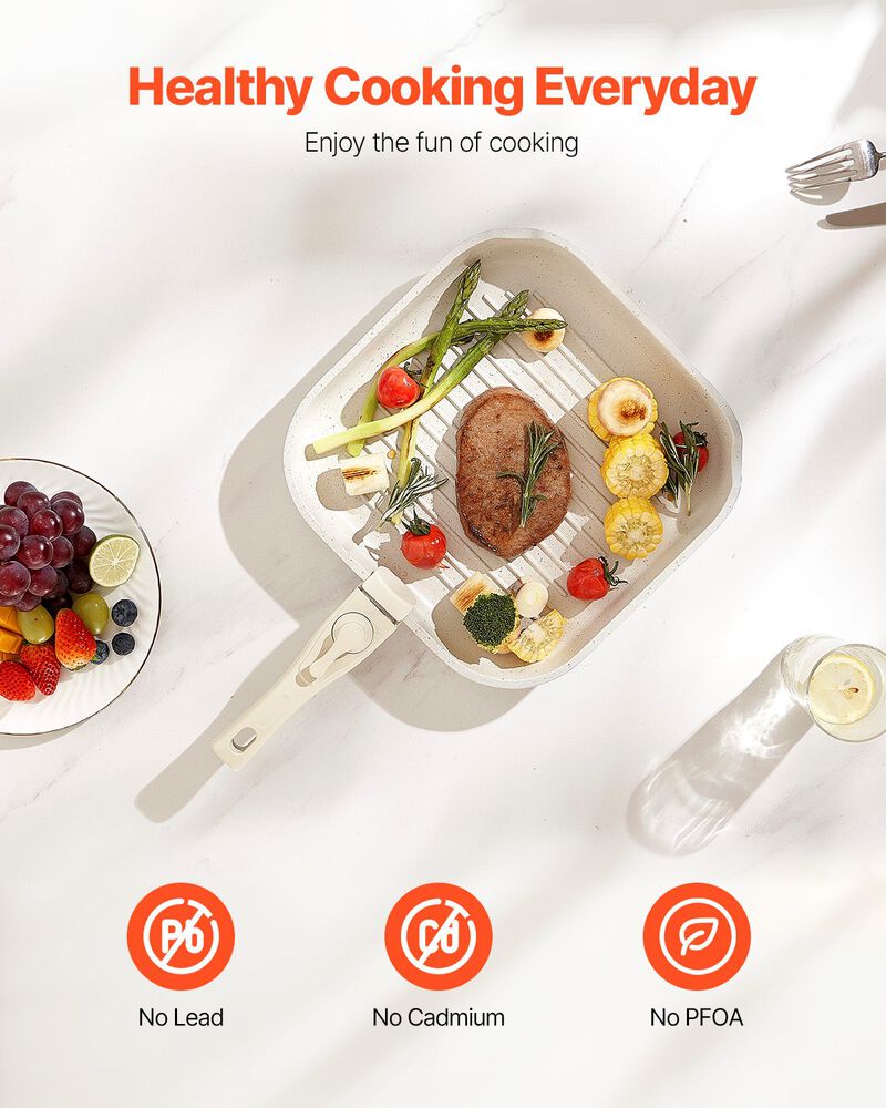 Granite Nonstick 17-Piece Cookware Set for Induction Stovetops