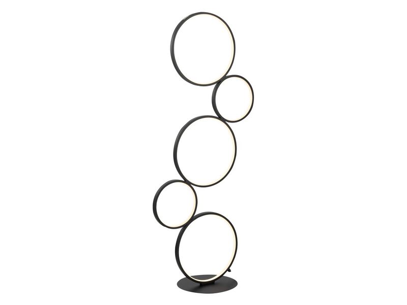 Pluto 5-Light Contemporary Modern Iron/Aluminum Integrated LED Floor Lamp