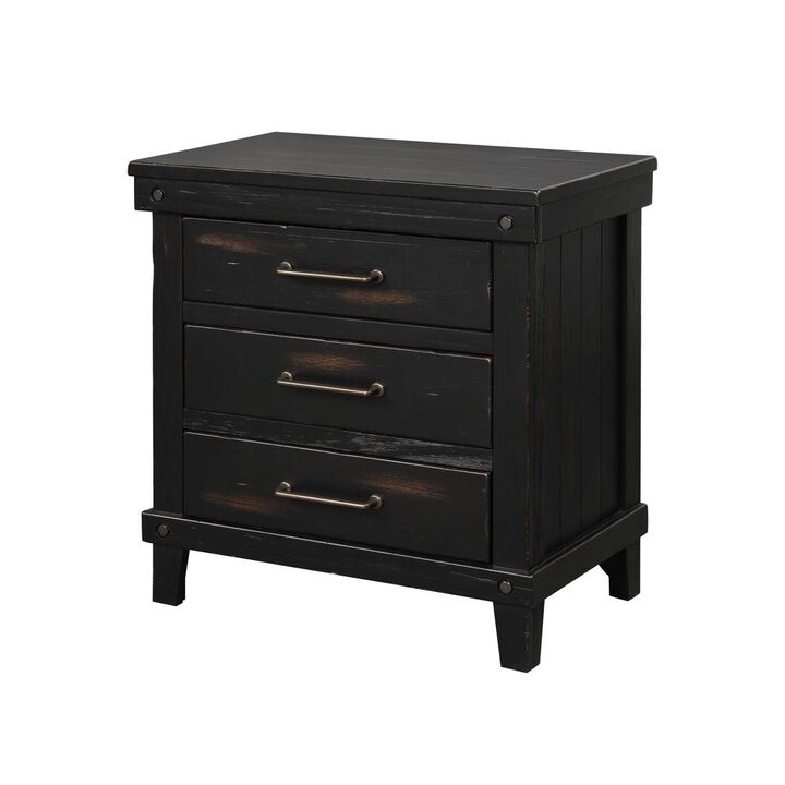 Spruce Creek Black Nightstand