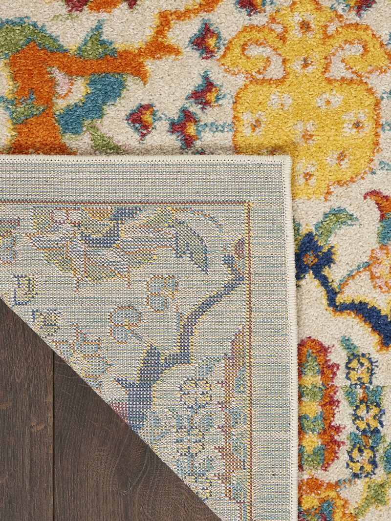 Allur ALR03 Ivory/Multicolor 2'3" x 10' Rug