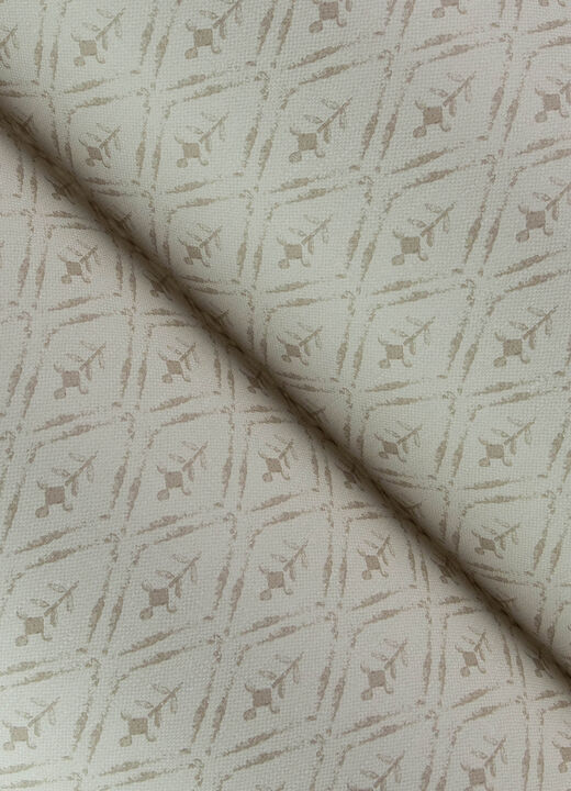Tillie Taupe Diamond Floral Wallpaper
