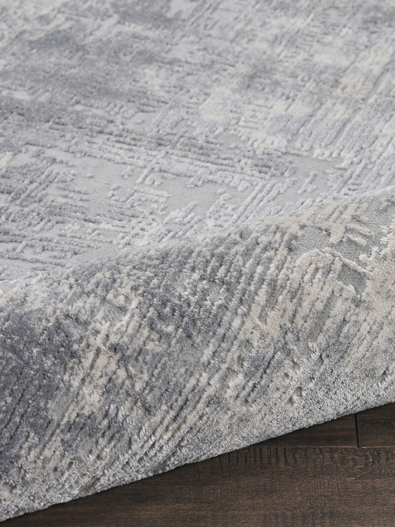 Rustic Textures RUS01 Ivory/Silver 2'2" x 7'6" Rug