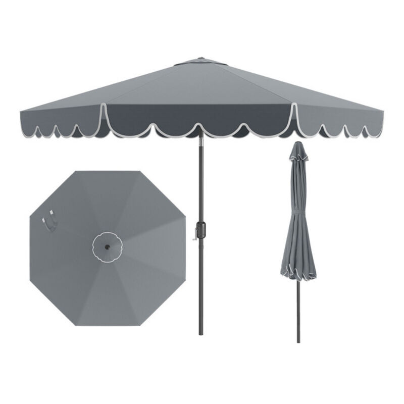 Outdoor Crank Tilt Umbrella &ndash; Adjustable Market Shade for Patio or Backyard image number 0