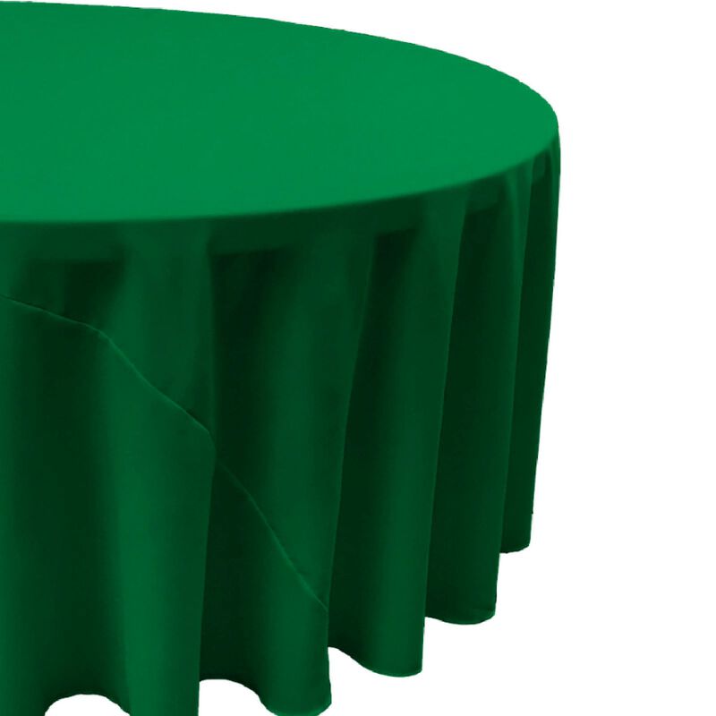 Polyester Poplin Round Tablecloth 132 Inch for Banquet and Dining Tables image number 2
