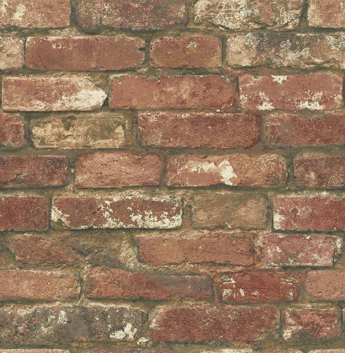 West End Red Brick Peel & Stick Wallpaper