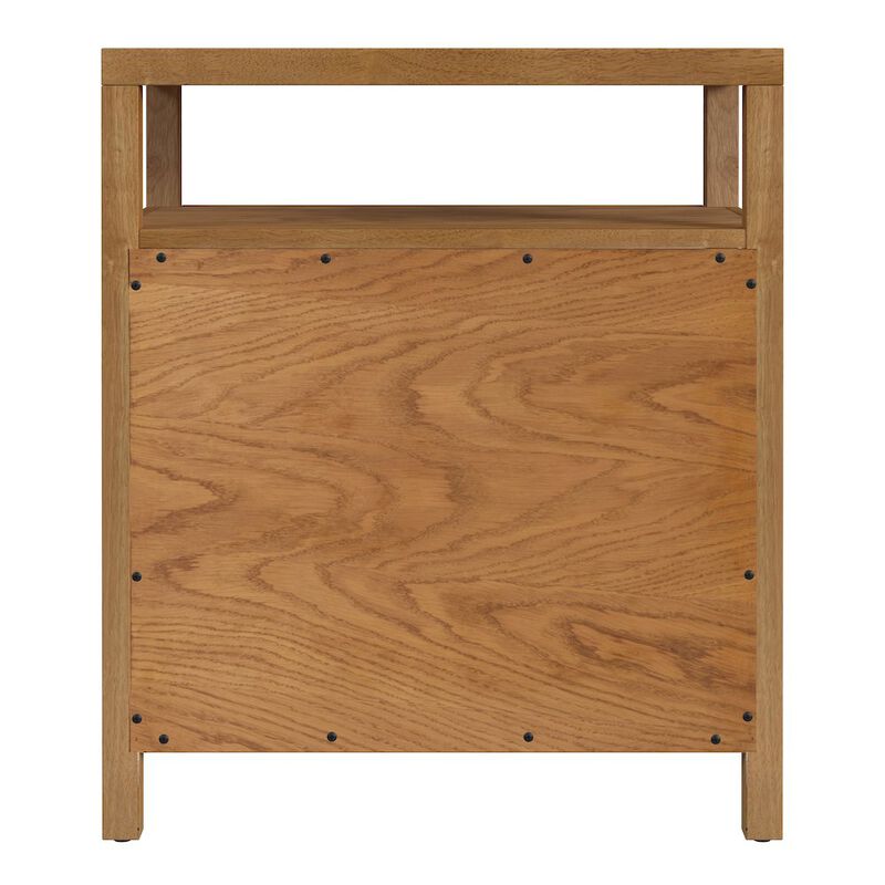 Butler Specialty 27 in. W Rectangular Wood 3 Drawer Tall Nightstand with Open Shelf on Top