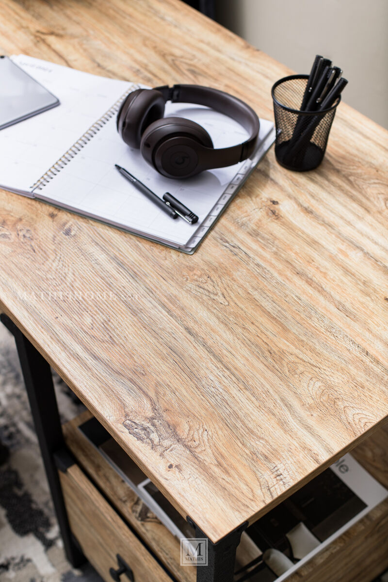 Industrial Metal & Wood Desk