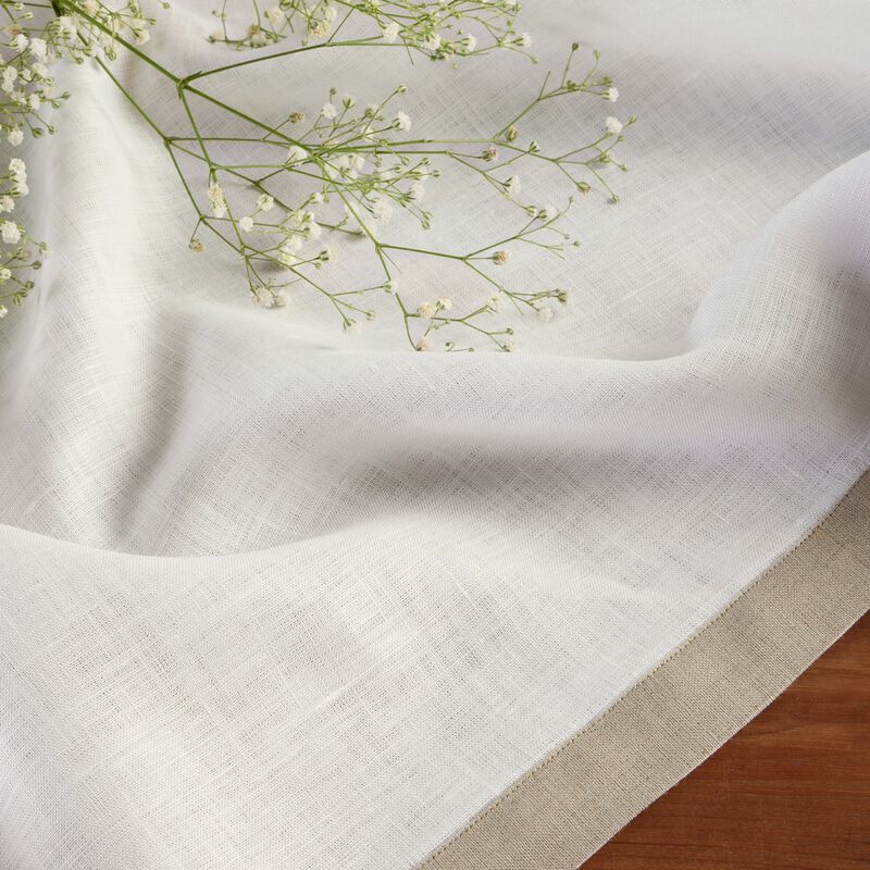Solino Home Classic 100% Linen Table Throw &ndash; Handcrafted, Machine Washable, Perfect for Holiday and Everyday Dining