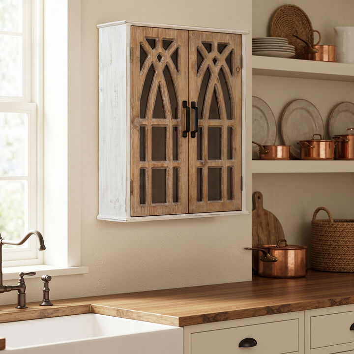 31" 2-Door Tracey Wood Wall Storage Cabinet