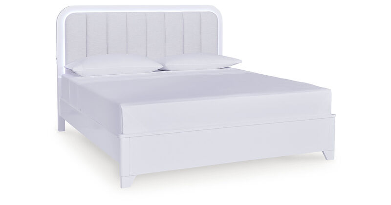 Frostlyn California King Upholstered Panel Bed image number 0