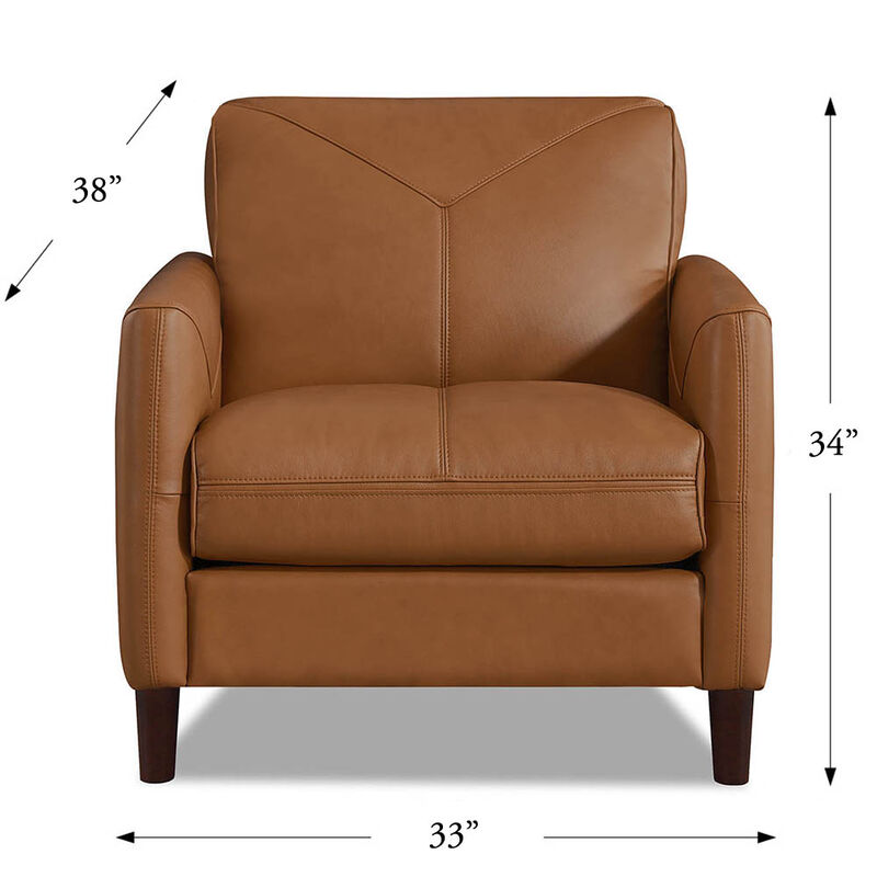 Yorkdale Top Grain Leather Chair