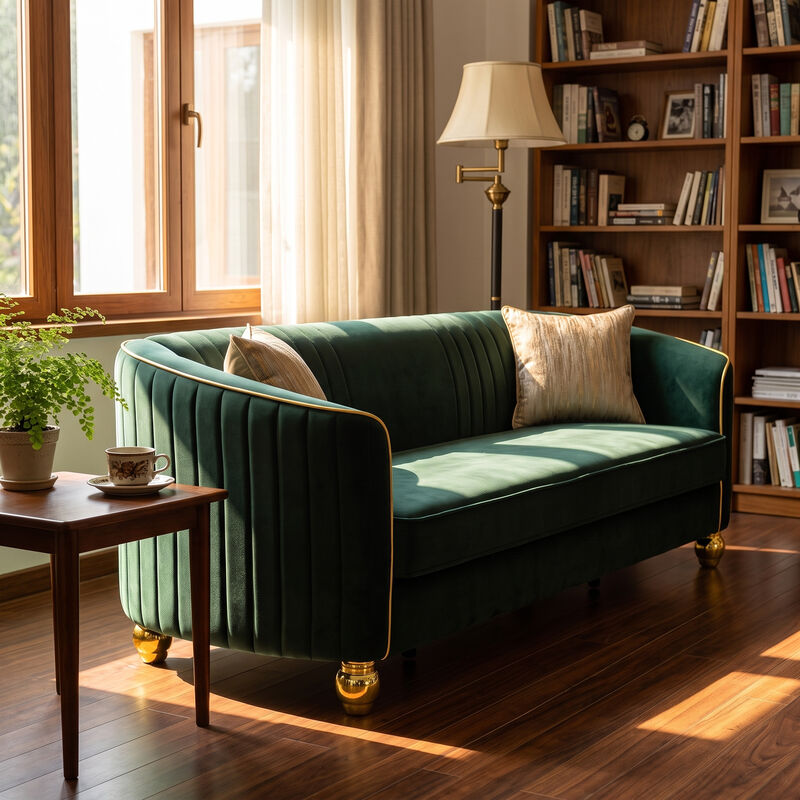 Grebol 3 Seater Velvet Sofa image number 3