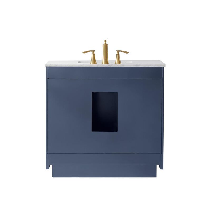 Altair 36 Single Bathroom Vanity Set in Royal Blue without Mirror