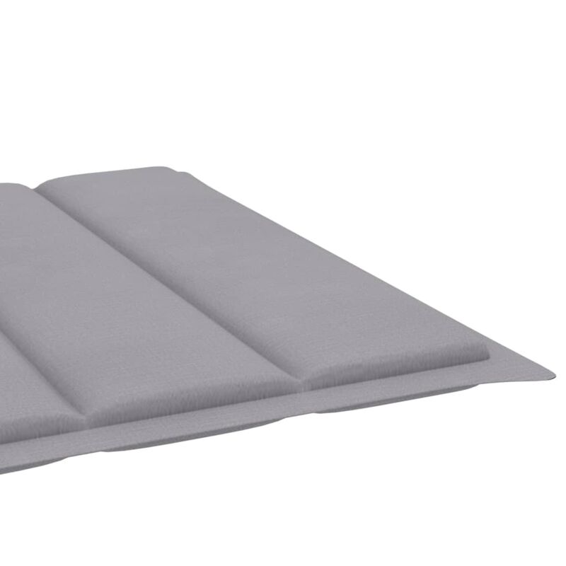 vidaXL Sun Lounger Cushion Gray 78.7"x23.6"x1.6" Fabric