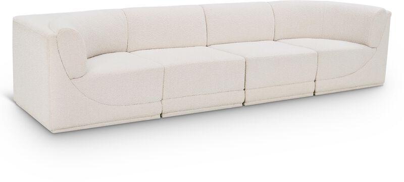 Meridian Furniture Ollie Cream Boucle Fabric Modular Sofa image number 0