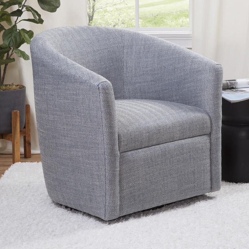 Comfort Pointe Lynton Swivel Chair - Indigo