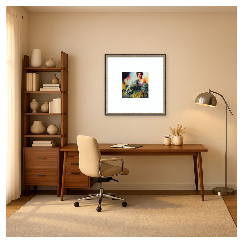 Defiant by Karen Chang Wood Framed Wall Art Print image number 4