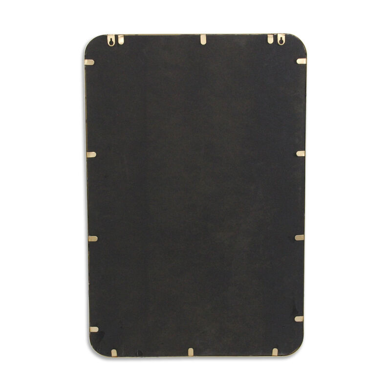 HomeRoots 30" Gold Metal Accent Mirror image number 4