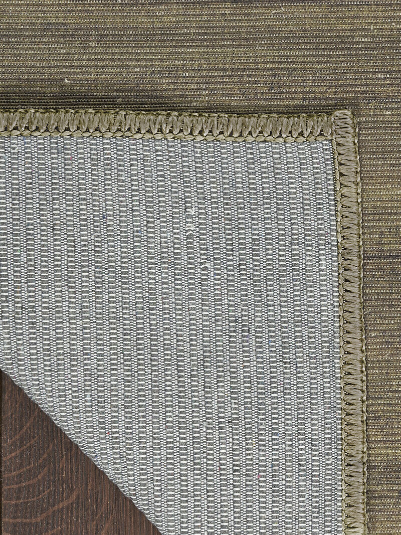 Washable Essentials WAE01 Green 2'2" x 10' Rug image number 1