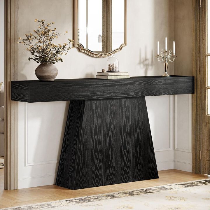 Tribesigns Modern Trapezoidal Wood Console Table