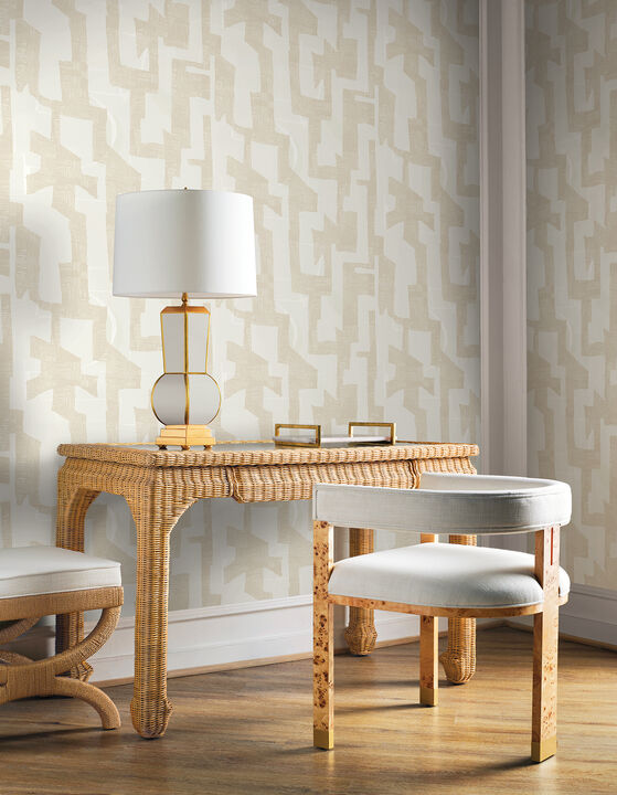 Tribe Caramel Cream Premium Peel + Stick Wallpaper
