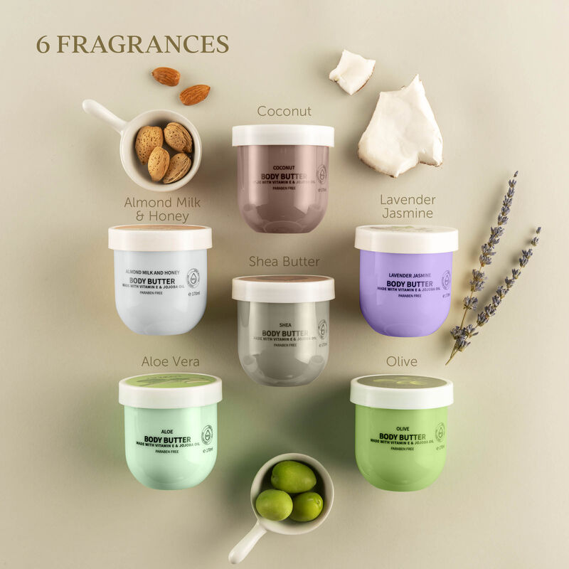 Lovery Whipped Body Butter Scented Body Lotion Set - 36 Ounces with Shea Butter