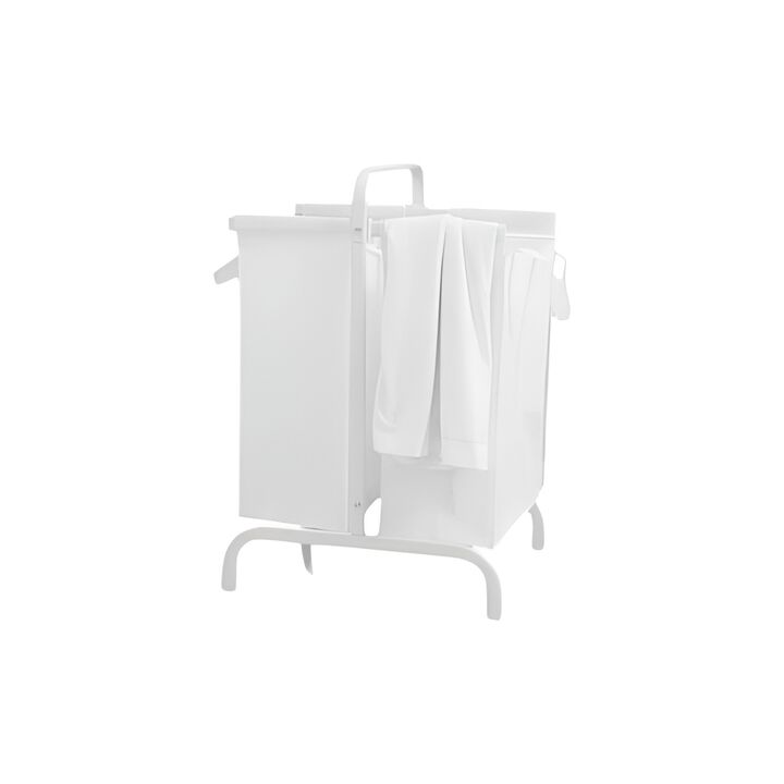 Oxford 2-Tier Laundry Hamper 110L with Lid & Sorting Cards, Large Basket for Clothes and Toys