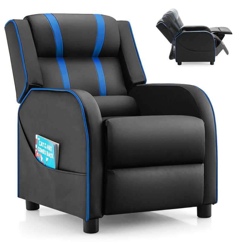 Comfortable Kids Recliner Chair with Side Pockets and Adjustable Footrest for Playtime and Relaxation image number 0