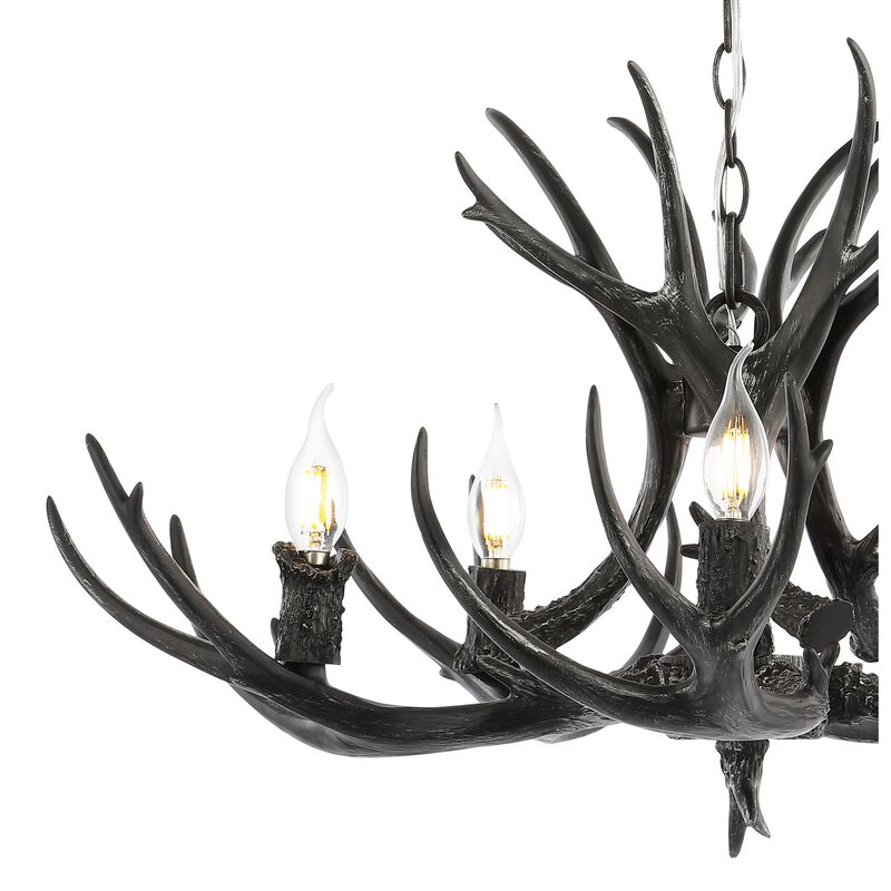 Eldora Adjustable Resin Antler LED Chandelier